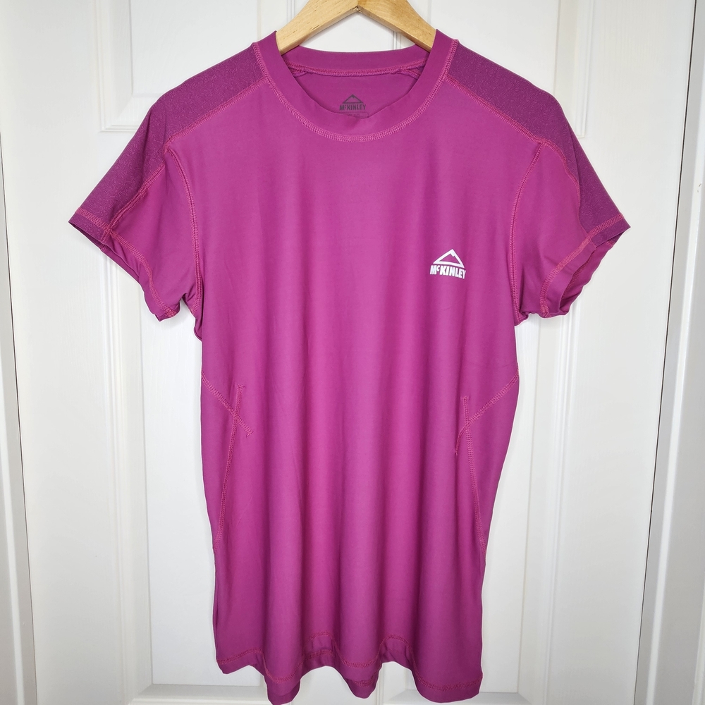 McKINLEY Women's Sun Protection T-Shirt Athletic Tee Size XL Magenta